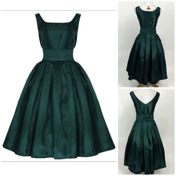 Lindy Bop Dresses & Skirts - NWT Lindy Bop Lana Bottle Green Dress